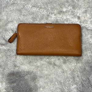 Coach Slim Zip Wallet Brown